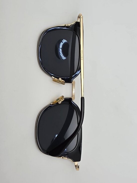 Celine CL41402/S ANW G8 Black Pale Gold Frame Dark Grey Lens Sunglasses Italy main image 10
